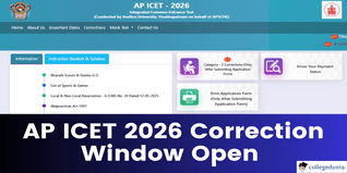 AP ICET 2026 Correction Window Open @cets.apsche.ap.gov.in; Edit Your Form Now